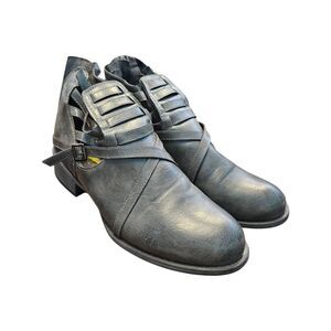 Etc! Gray Back Zip Ankle Booties Womens Size 10